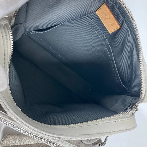 LOUIS VUITTON N50068 Damier Salt Trio Messenger Bag Crossbody Shoulder Bag gray - Picture 3 of 14